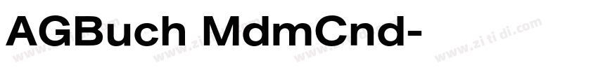 AGBuch MdmCnd字体转换